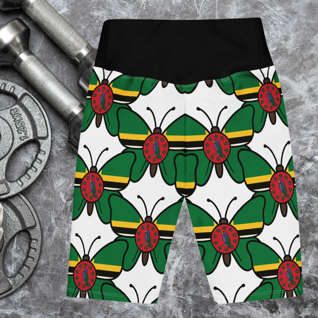 Dominica Butterfly Biker Shorts