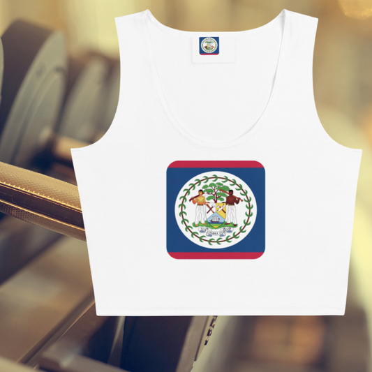 Belize Bold Crop Tank Top