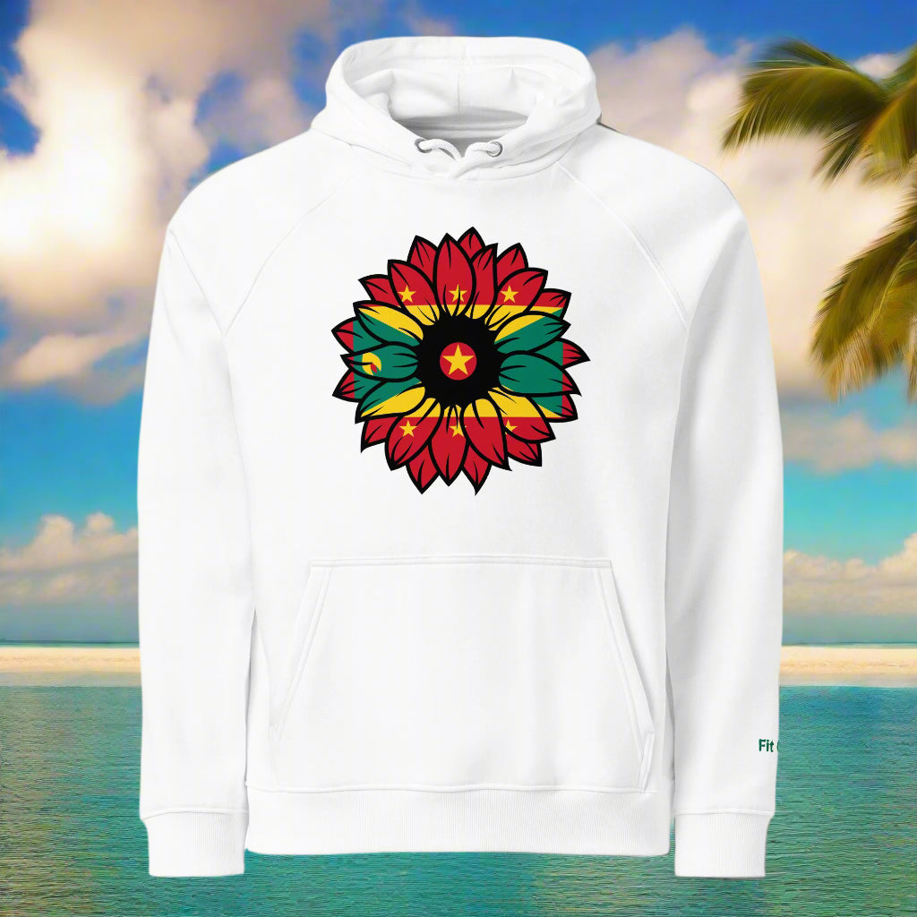 Cotton Pullover Hoodie | Grenada Flag Hoodie | Fit Gyal Tings