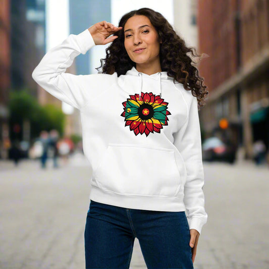 Cotton Pullover Hoodie | Grenada Flag Hoodie | Fit Gyal Tings