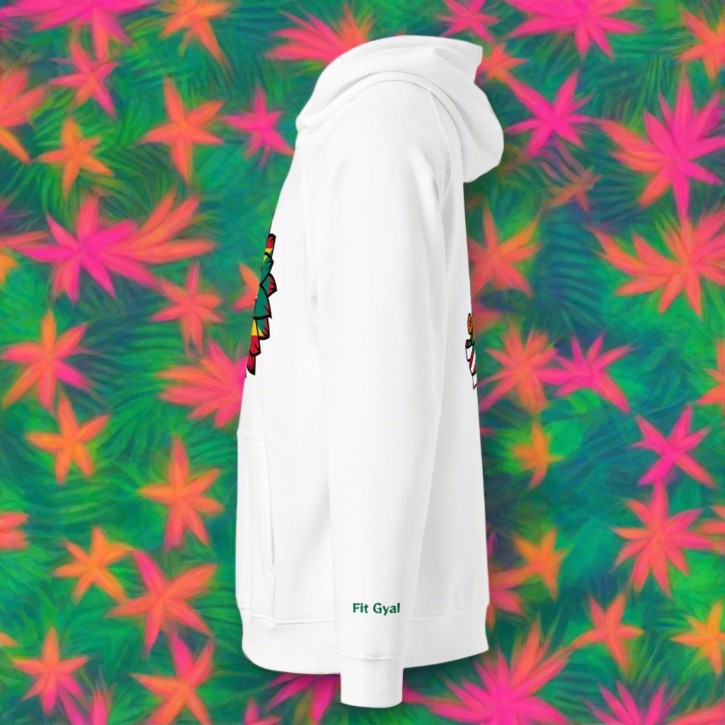 Cotton Pullover Hoodie | Grenada Flag Hoodie | Fit Gyal Tings