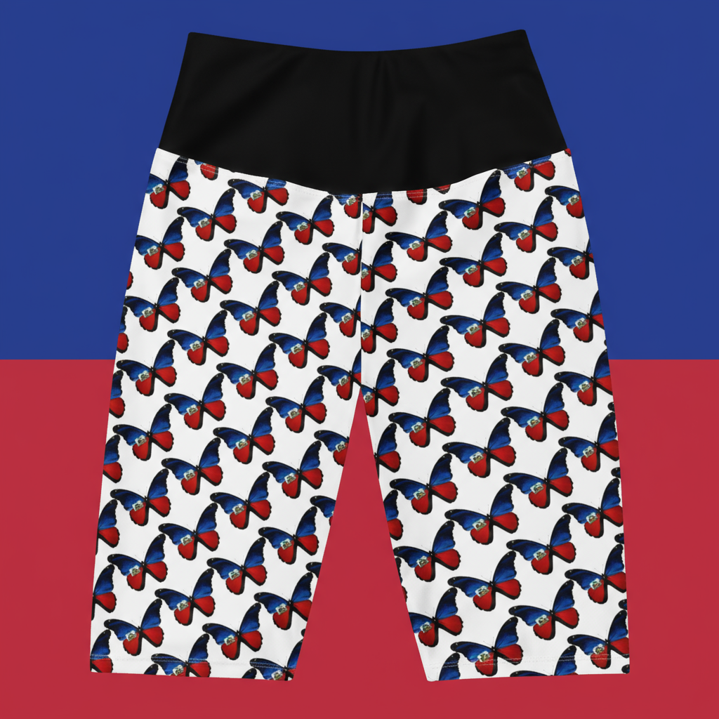 Haiti Flutter Biker Shorts