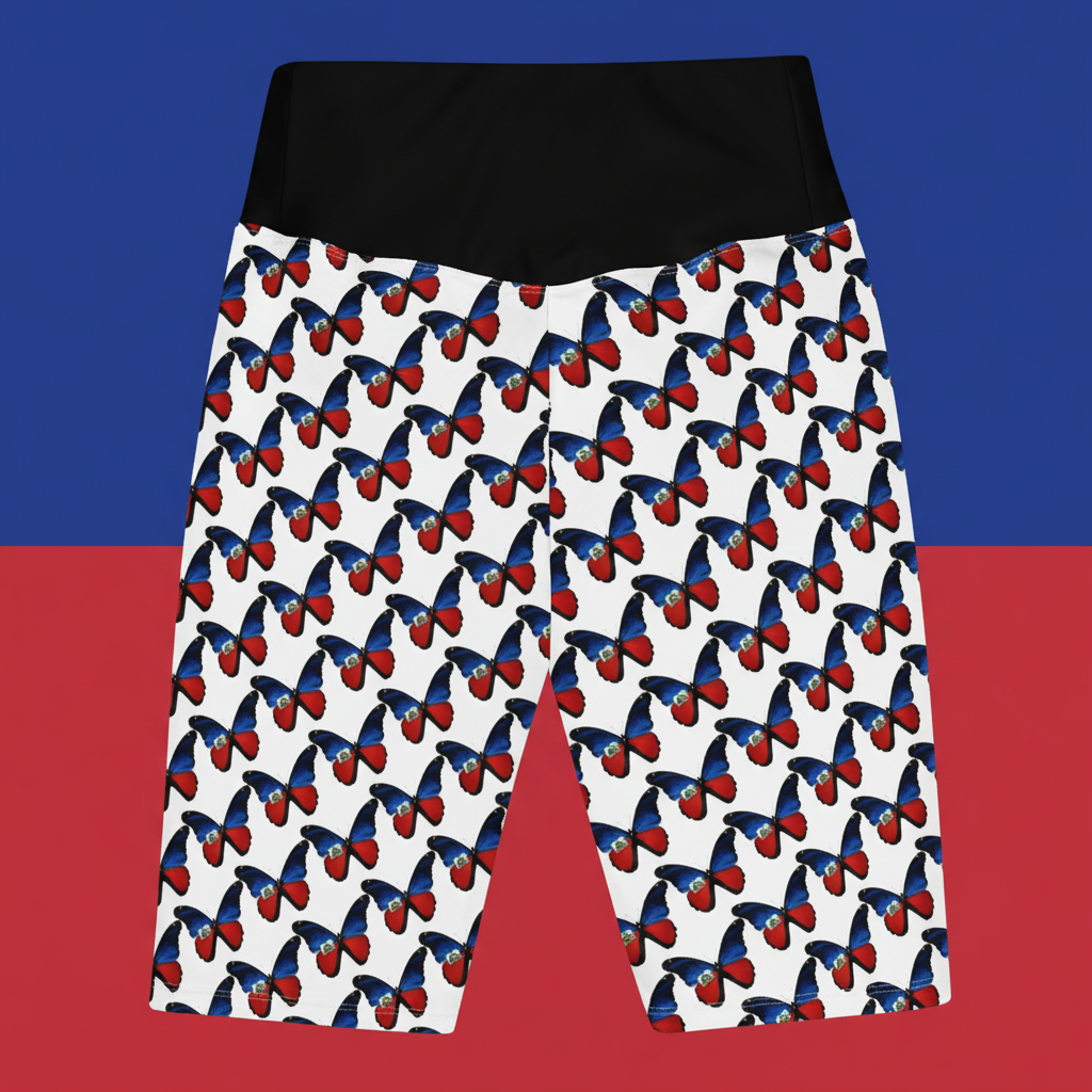 Haiti Flutter Biker Shorts