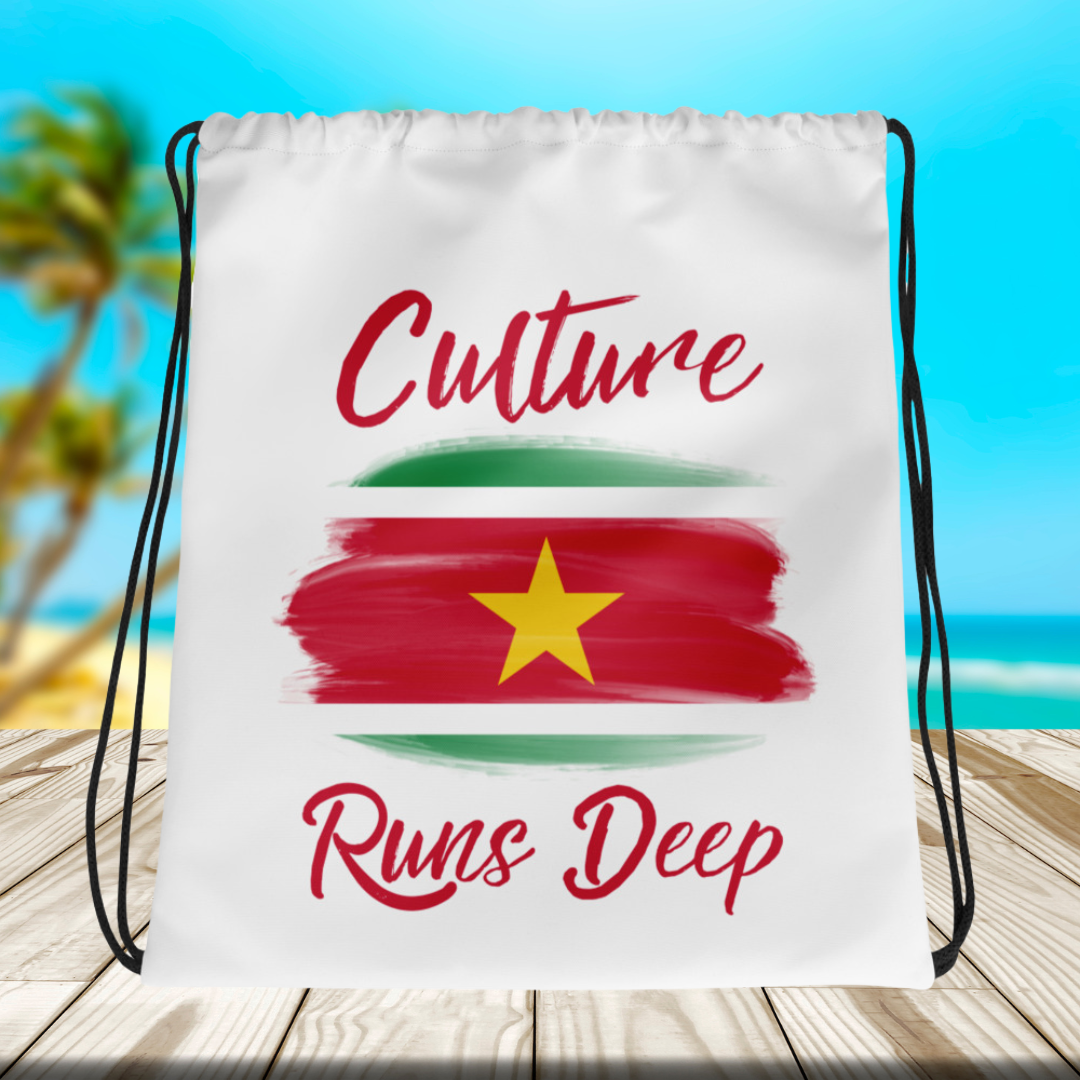 Culture Runs Deep Drawstring Bag