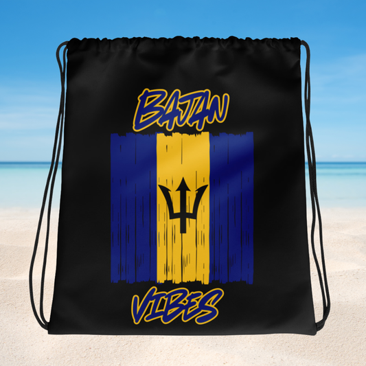 Bajan Vibes Drawstring Bag