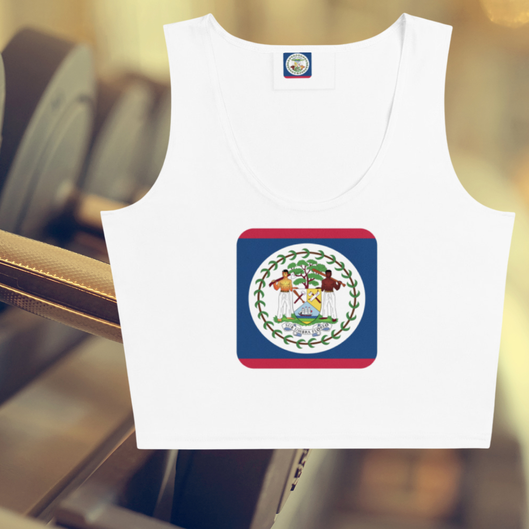 Belize Bold Crop Tank Top