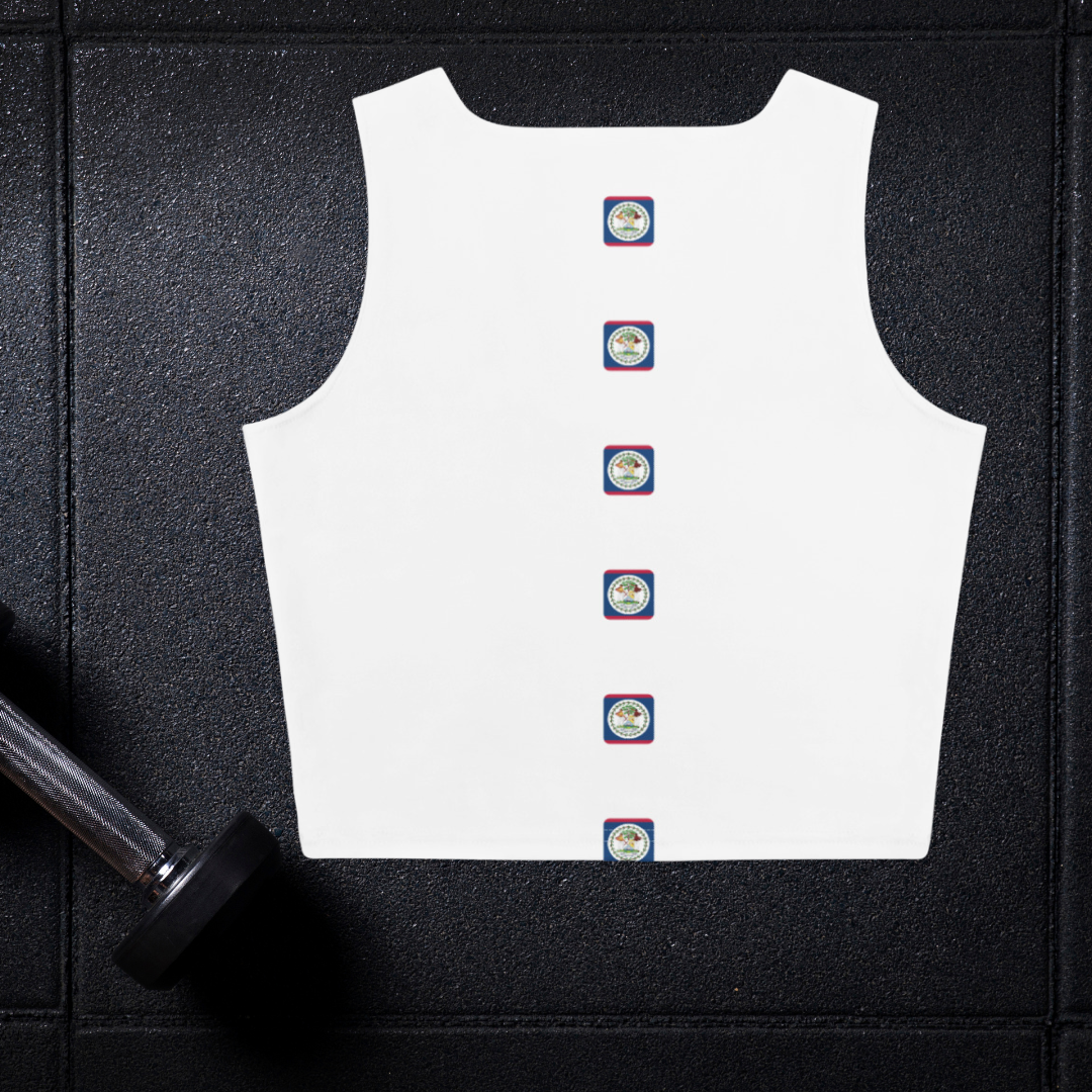 Belize Bold Crop Tank Top