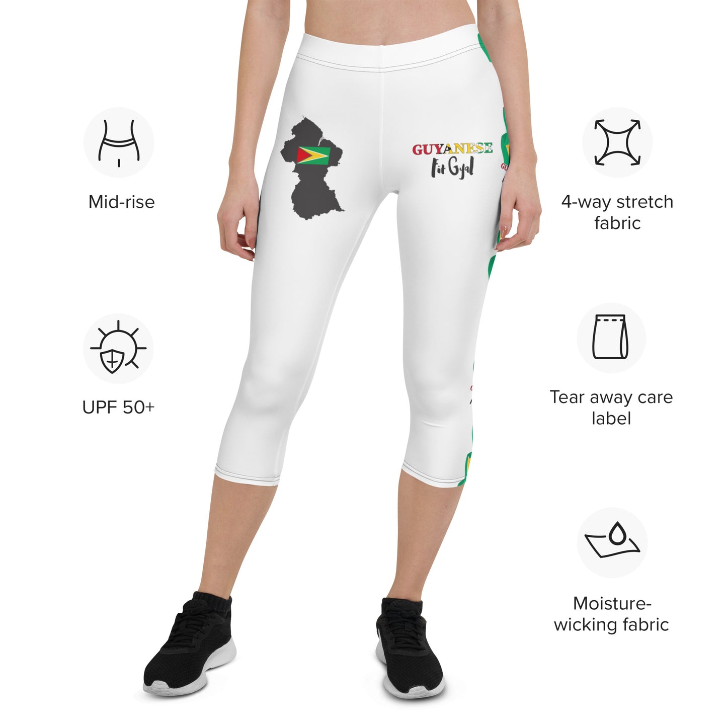 Guyanese Fit Gyal Capri Leggings