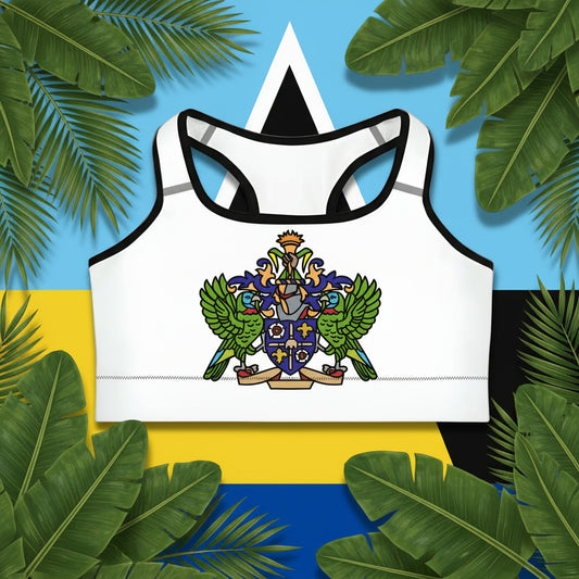 High Impact Sports Bra | St Lucia Sports Bra | Fit Gyal Tings