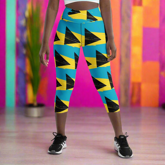 Bahamian Gyal Yoga Capri Leggings