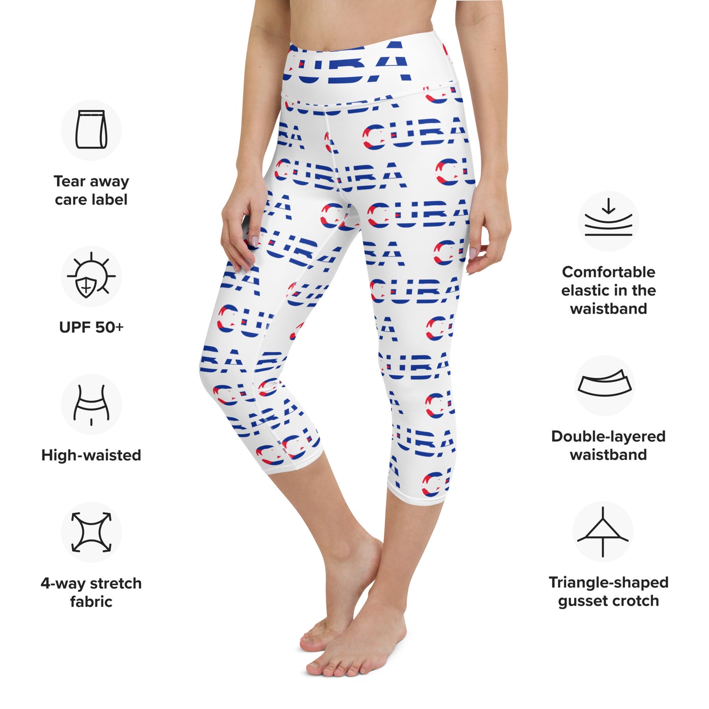 Cuba Yoga Capri Leggings