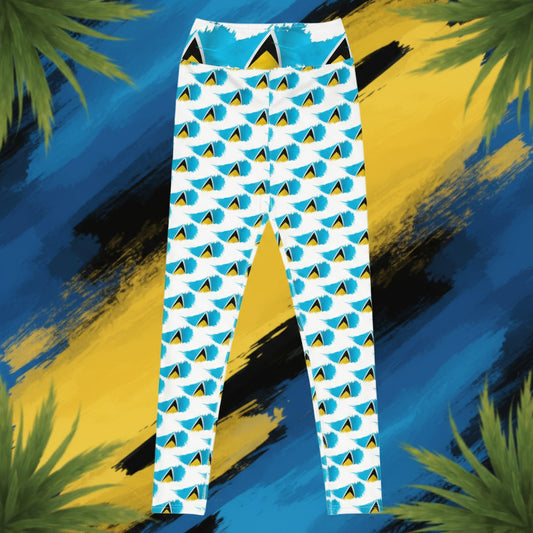 Women's Workout Leggings | Saint Lucia Leggings | Fit Gyal Tings