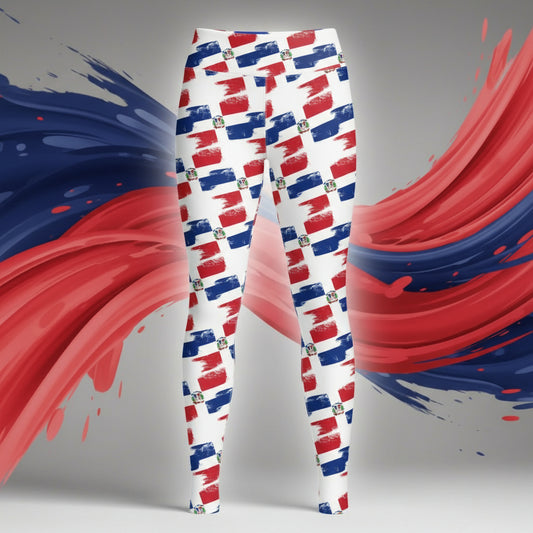 Women's Printed Leggings | DR Flag Leggings | Fit Gyal Tings