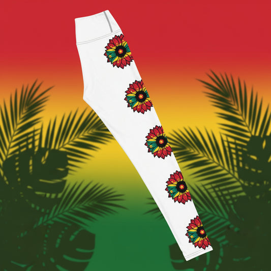 Women's Sports Leggings | Grenada Flag Leggings | Fit Gyal Tings